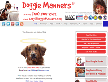 Tablet Screenshot of doggiemanners.com